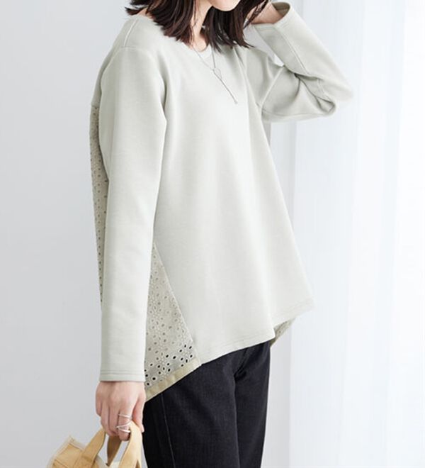 BELLUNA（ベルーナ）の「【Ｌａｇｒｉｌｕａ】バックレース使い上品見えプルオーバー（カットソー）」｜詳細画像