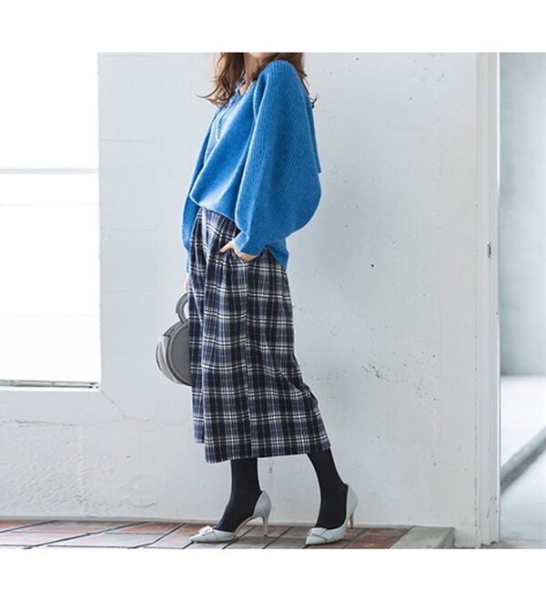 RANAN（ラナン）の「裏起毛ガウチョパンツ　クロップド（フルレングスパンツ）」｜詳細画像