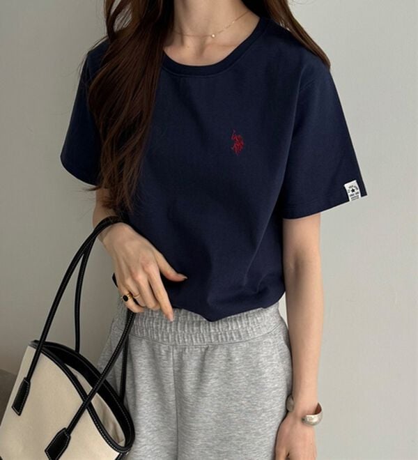 GeeRA（ジーラ）の「【ＵＳ．ＰＯＬＯ．ＡＳＳＮ】接触冷感ワンポイント刺繍Ｔシャツ（Tシャツ）」｜詳細画像