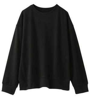 Viola e Viola（ヴィオラ エ ヴィオラ）の「柔らか表起毛シンプルトップス（カットソー）」｜ブラック