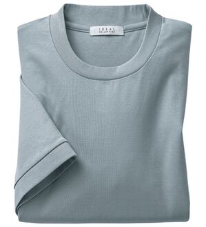 「＜ＳＯＬＵＮＩＡ＞ジャケットスタイルが決まる専用Ｔシャツ（メンズＴシャツ）」｜サックスグレー