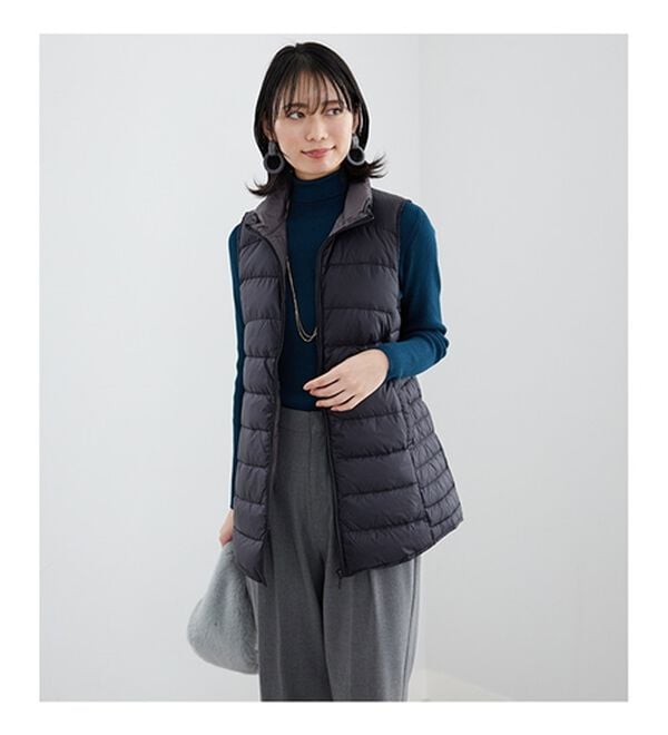 BELLUNA（ベルーナ）の「フレンチダウン使いロング丈ベスト（ベスト）」｜詳細画像