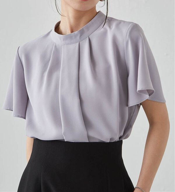 RANAN（ラナン）の「【新色追加】機能付タックデザインブラウス（ブラウス）」｜詳細画像