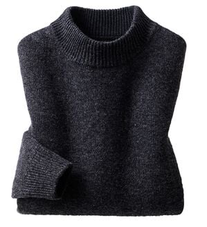 ルフラン（ルフラン）の「選べる！洗えるぬくもりウール１００％セーター（ニット・セーター）」｜チャコール2