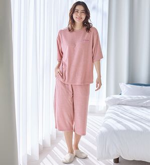 LAVIENNE（ラヴィエンヌ）の「【着るタオル】サラッと気持ちいい！パイルパジャマ（パジャマ・ルームウェア）」｜ストロベリー