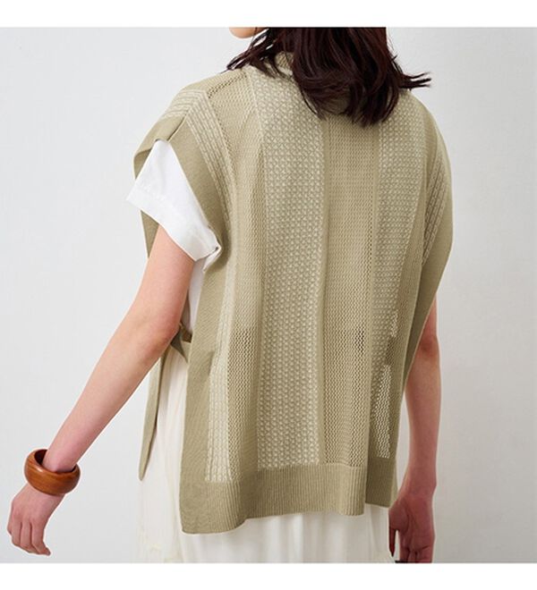 ジャカード素材サマーニットベスト - ベルーナ【公式】