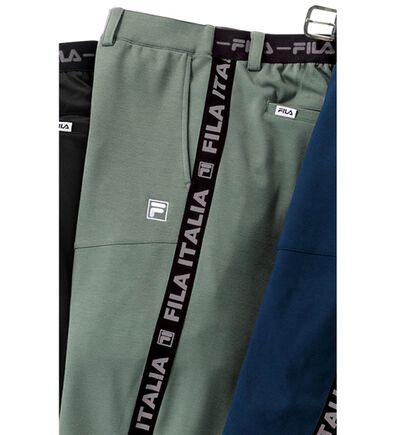 「＜フィラ＞のびのびニットテーパードパンツ（メンズフルレングスパンツ）」