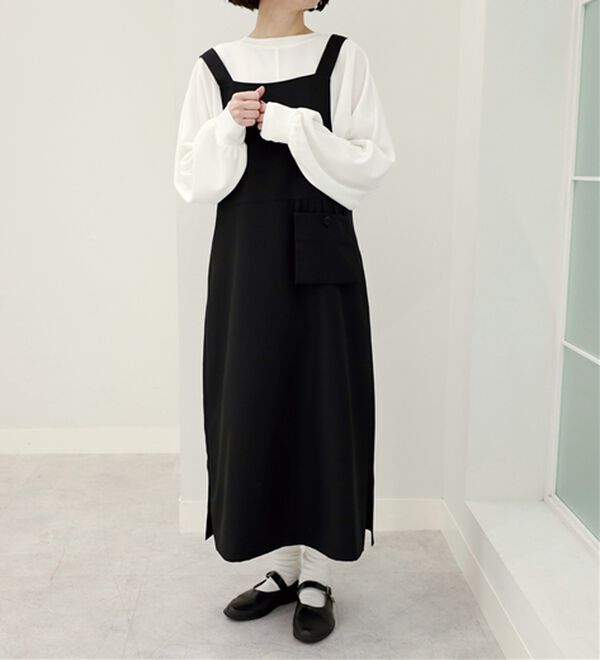 BELLUNA（ベルーナ）の「ポケットが可愛いジャンパースカート（その他ワンピース）」｜詳細画像