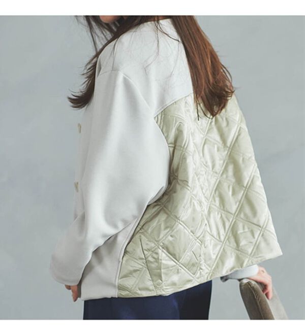 RANAN（ラナン）の「異素材使いブルゾン（ブルゾン）」｜詳細画像