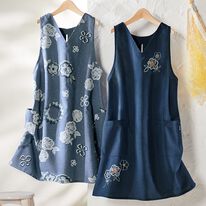 ルフラン（ルフラン）の「【２色組】杢調デザインエプロン（エプロン）」