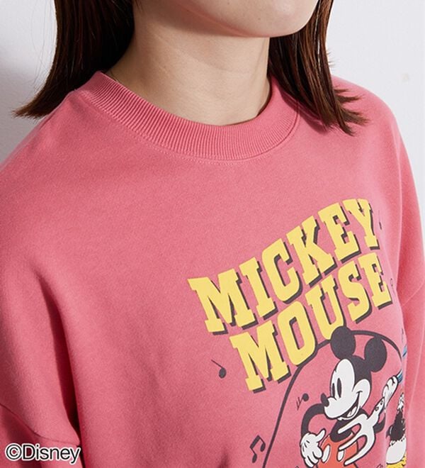 BELLUNA（ベルーナ）の「＜Ｄｉｓｎｅｙ＞【ミッキー】プリント裏毛ゆったりトレーナー（トレーナー・スウェット）」｜詳細画像