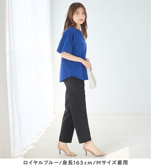 alotta（アロッタ）の「＜６つの機能付＞パフ袖ハートネックブラウスＴシャツ（ブラウス）」｜詳細画像