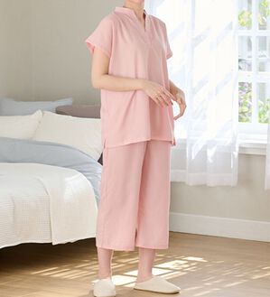 LAVIENNE（ラヴィエンヌ）の「ゆるっとラクちん！涼やかパジャマ（パジャマ・ルームウェア）」｜ローズ