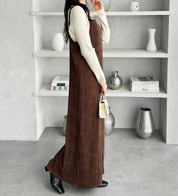 GeeRA（ジーラ）の「ウェーブジャガードキャミワンピース（その他ワンピース）」｜詳細画像