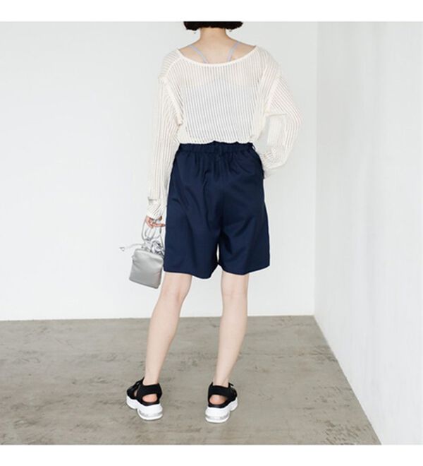 GeeRA（ジーラ）の「ハイウエストハーフパンツ（その他パンツ）」｜詳細画像