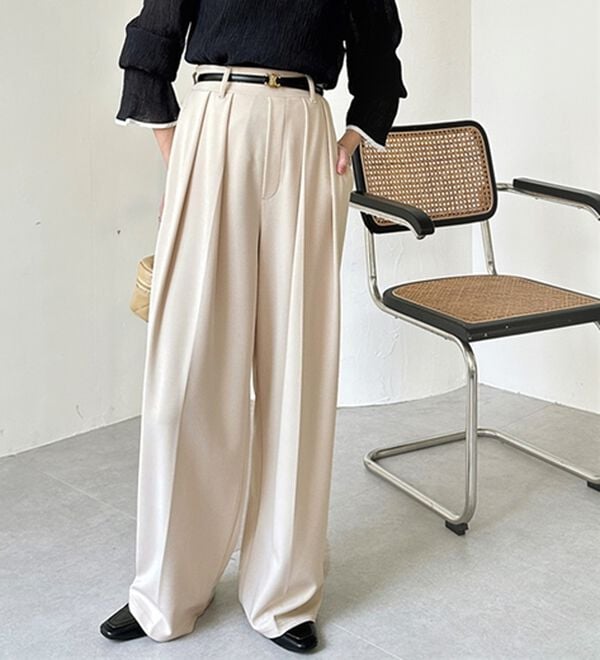 GeeRA（ジーラ）の「インタックスラックスワイドパンツ（フルレングスパンツ）」｜詳細画像