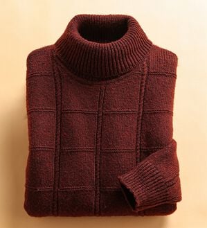 「まさに画期的裏暖かセーター（メンズニット・セーター）」｜ワイン