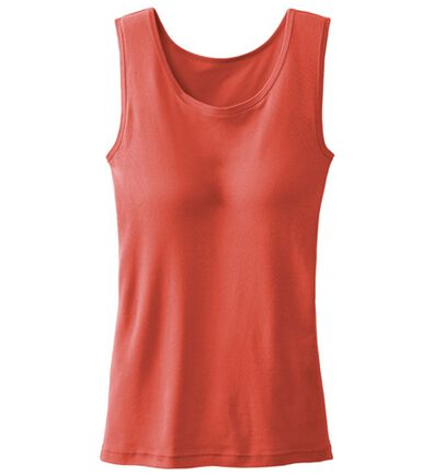 「【ＵＶカット】着回し力抜群！綿１００％カップ付タンクトップ＜カラフルコットン＞（肌着・インナーウェア）」