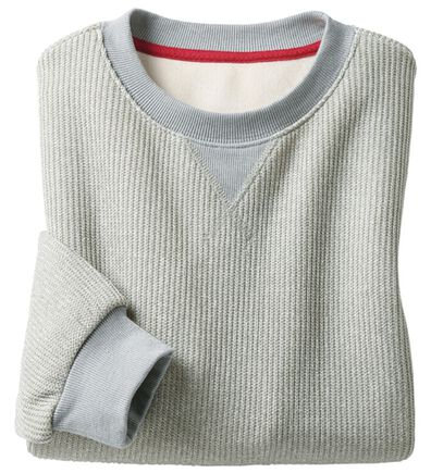 「お手入れ簡単上品ニットトレーナー（メンズトレーナー）」