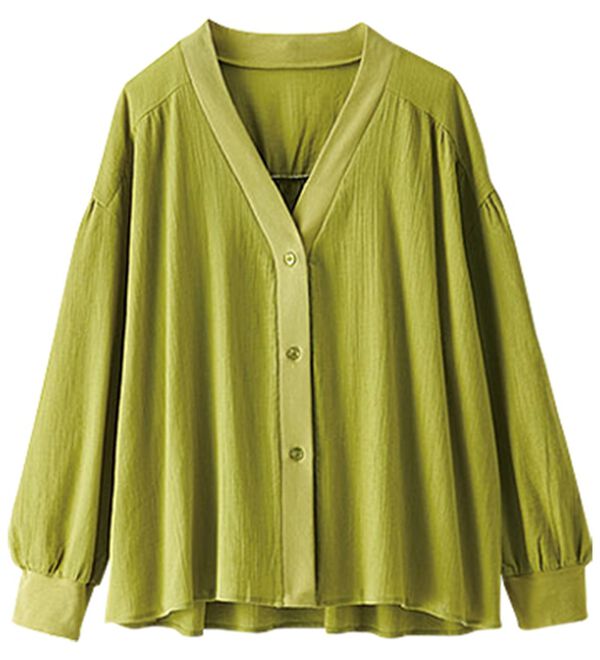 BELLUNA（ベルーナ）の「綿１００％シアー素材楊柳カーディガン（その他カーディガン）」｜詳細画像