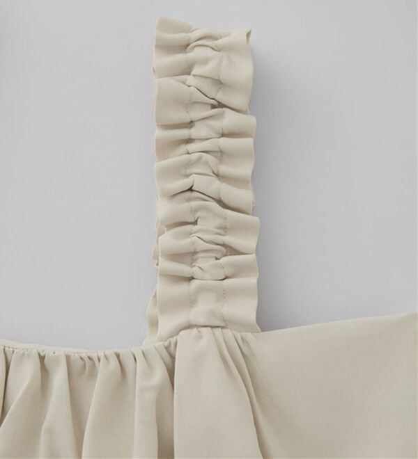 RANAN（ラナン）の「フリルデザインキャミセットアップ（ワイドパンツ・ガウチョ）」｜詳細画像