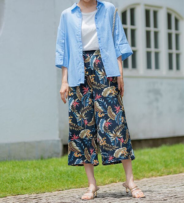 BELLUNA（ベルーナ）の「ヒンヤリ冷感イージーガウチョパンツ（ワイドパンツ・ガウチョ）」｜詳細画像