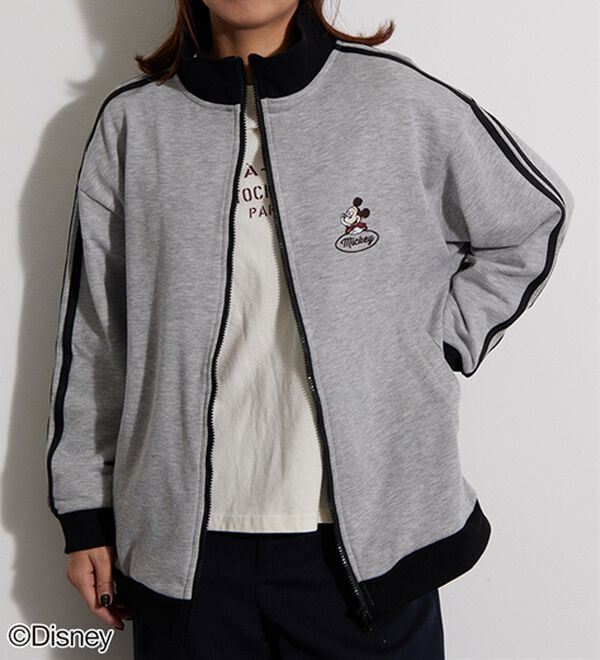 BELLUNA（ベルーナ）の「＜Ｄｉｓｎｅｙ＞【ミッキー＆ミニー】裏毛トラックジャケット（ブルゾン）」｜詳細画像