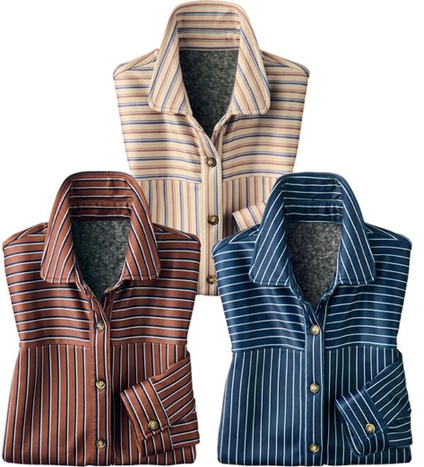 ルフラン（ルフラン）の「【３色組】こっそりぽかぽか裏シャギーオーバーシャツ（シャツ）」｜3色組