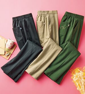 ルフラン（ルフラン）の「【３本組】キレイめが叶う綿混パンツ（フルレングスパンツ）」｜詳細画像