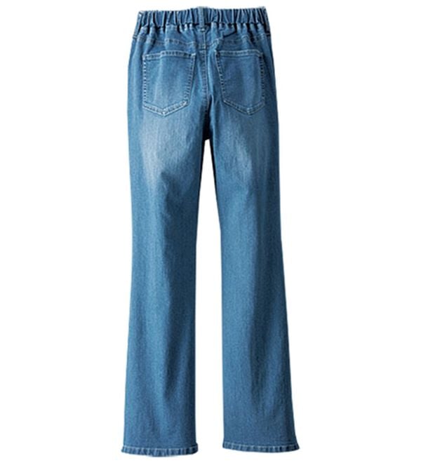 BELLUNA（ベルーナ）の「ヒンヤリ軽やか！フレアーデニムパンツ（フルレングスパンツ）」｜詳細画像