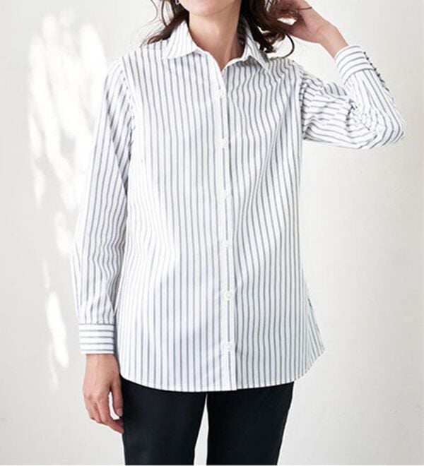 BELLUNA（ベルーナ）の「【選べる袖丈】洗える！ストレッチイージーケアシャツ（シャツ）」｜詳細画像