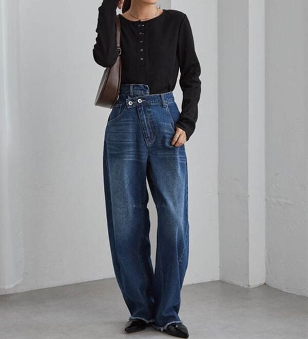 RANAN（ラナン）の「ヘンリーネックワッフルロンＴ（カットソー）」｜詳細画像