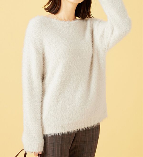BELLUNA（ベルーナ）の「ふわふわシャギープルオーバー（ニット・セーター）」｜詳細画像