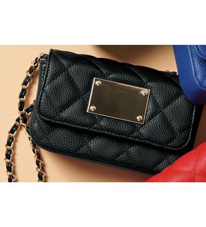 RANAN（ラナン）の「プレートデザインミニバッグ（ハンドバッグ）」｜ブラック