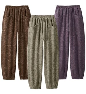 ルフラン（ルフラン）の「【３本組】軽やかカラーネップパンツ（その他パンツ）」｜3本組