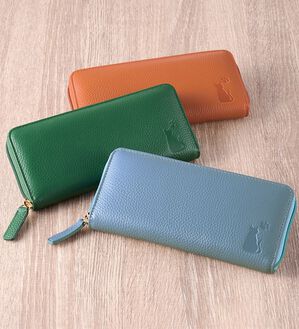 「牛革コインが分けられる長財布（財布・パスケース）」｜詳細画像