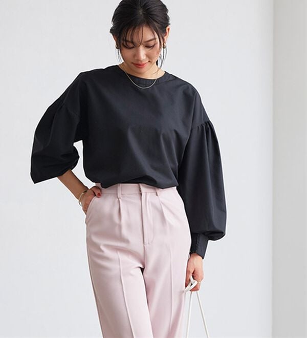 Pierrot（ピエロ）の「２ｗａｙパールボタンブラウス（ブラウス）」｜詳細画像