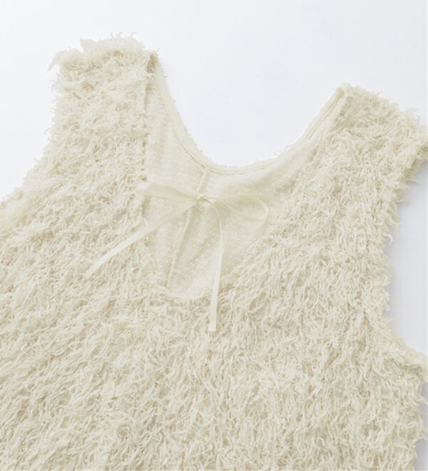 RANAN（ラナン）の「前後2WAYフリンジショートベスト（ベスト）」｜詳細画像