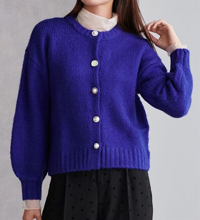 RANAN（ラナン）の「色々レトロボタンカーディガン（ニットカーディガン）」