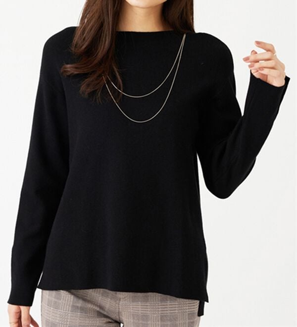 BELLUNA（ベルーナ）の「もちもち袖ボタンニットプルオーバー（ニット・セーター）」｜詳細画像