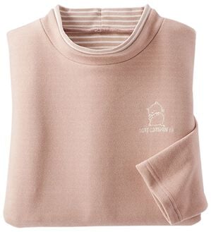 BELLUNA（ベルーナ）の「ふんわりなめらかネコちゃん刺しゅうチュニック（チュニック）」｜ピンク