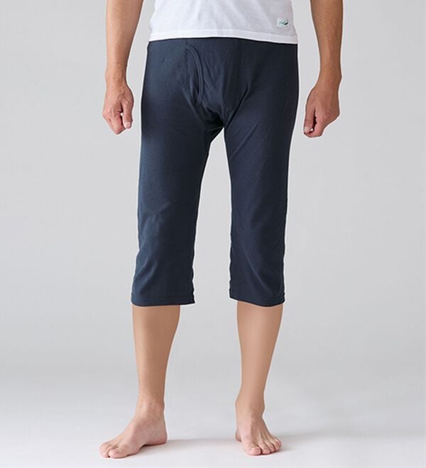 「【３枚組】＜クロコダイル＞夏用さらっと着心地の綿１００％ステテコ（メンズ靴下・タイツ）」｜詳細画像