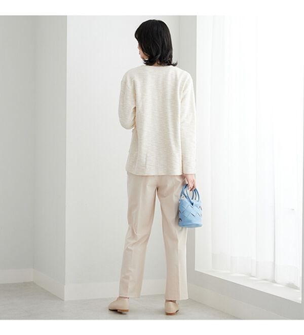 BELLUNA（ベルーナ）の「ラクなのにきちんと見え！カットツイード素材カーディガン（その他カーディガン）」｜詳細画像