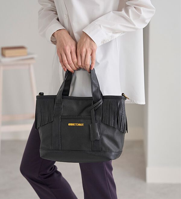 BELLUNA（ベルーナ）の「＜ミネトンカ＞フリンジ２ＷＡＹ手提げ（ハンドバッグ）」｜詳細画像