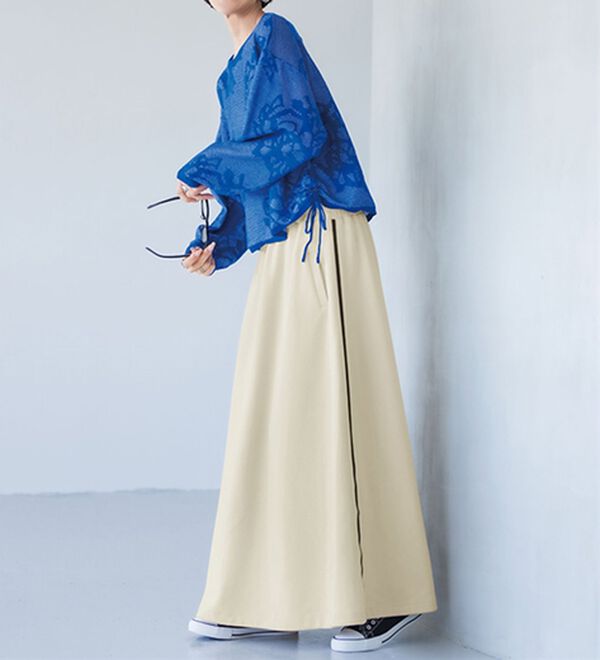 RANAN（ラナン）の「シアーフラワージャカードニットプルオーバー（ニット・セーター）」｜詳細画像