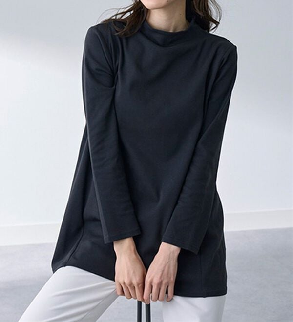 BELLUNA（ベルーナ）の「艶やかコットン１００％チュニック（チュニック）」｜詳細画像