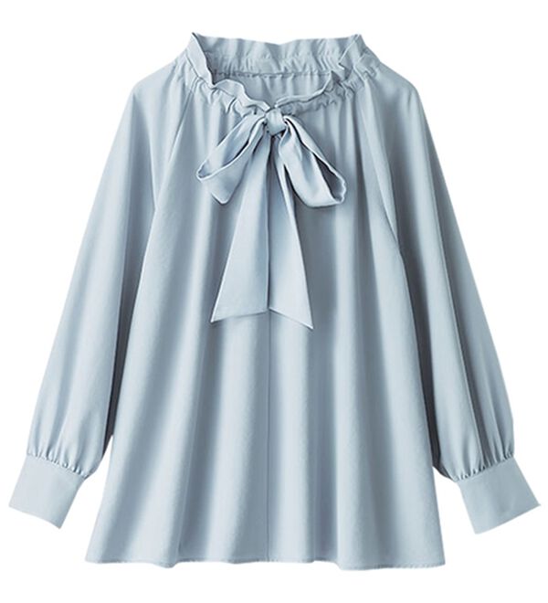 BELLUNA（ベルーナ）の「着脱楽々！フリル衿ボウタイブラウス（ブラウス）」｜詳細画像