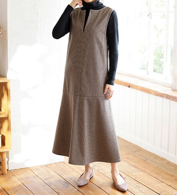 LAVIENNE（ラヴィエンヌ）の「超・暖　吸湿発熱　素肌よろこぶ綿１００％あったかインナー　タートルネックインナー（肌着・インナーウェア）」｜詳細画像