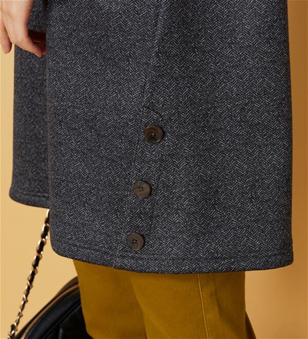 BELLUNA（ベルーナ）の「裏ベロアサイドボタン使いチュニック（チュニック）」｜詳細画像