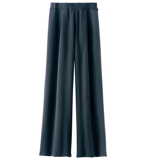 BELLUNA（ベルーナ）の「まるではく毛布！静電防止付裏ファーワイドパンツ（フルレングスパンツ）」｜詳細画像